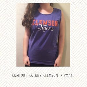 Comfort Colors Clemson Tigers SC Tank size Small